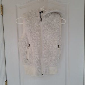 White Sherpa Vest, Large